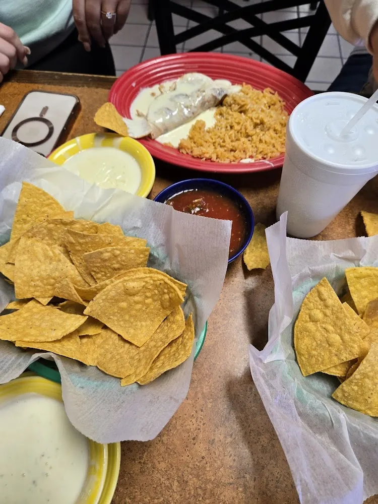Chips and Salsa Chicken Quesadilla Rice Cheese Dip